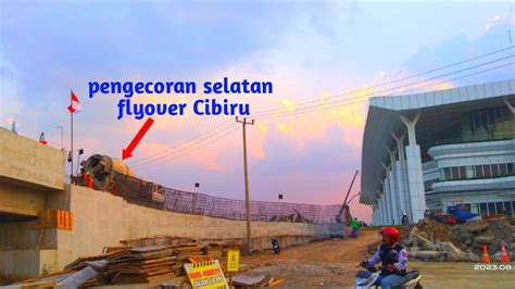 Dikebut Pengecoran Beton Rigid Akses Selatan Flyover Cibiru YouTube