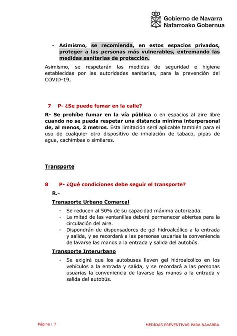 Preguntas Y Respuestas Sobre El Confinamiento Perimetral En Navarra PDF