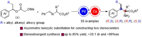 张万斌课题组ccs Chemistry：双金属协同催化的立体发散性苄基取代反应 上海交通大学化学化工学院