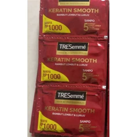 Tresemme Keratin Smooth Shampo 9ml Isi 12 Sachet Lazada Indonesia