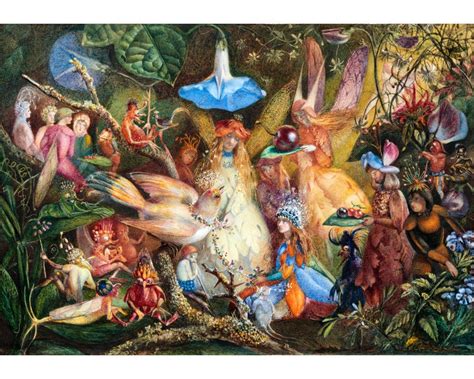 John Anster Fitzgerald Fairy Painting Victorian Fairies Art Print The