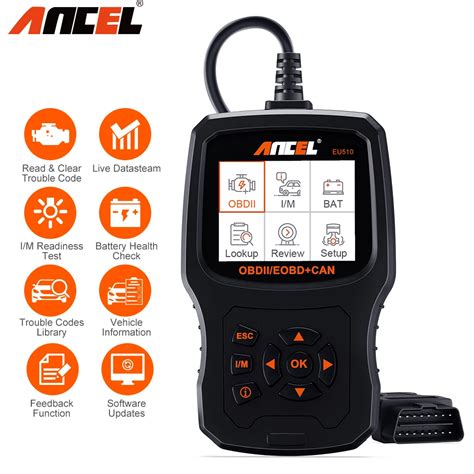 Ancel Eu Obd Scanner Diagnostic Auto Engine Code Reader Obdii Obd