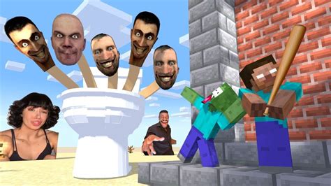 Monster School Skibidi Toilet Horror Challenge Minecraft Animation