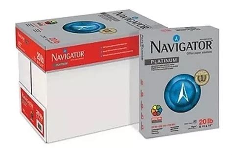 Papel Bond Carta G Navigator Platinum Caja Hjs