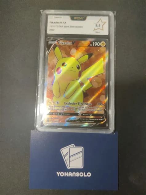 Carte Pokemon Pikachu V Full Art Stars Etincelantes Pca