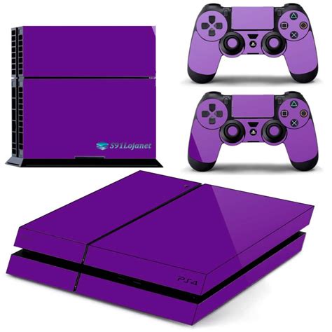 Adesivo Skin Playstation Ps Fat Pelicula Brilho Cor Roxo Shopee Brasil