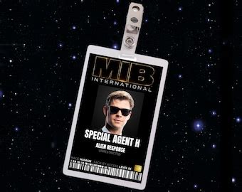 Men In Black Custom Id Badge Etsy Canada