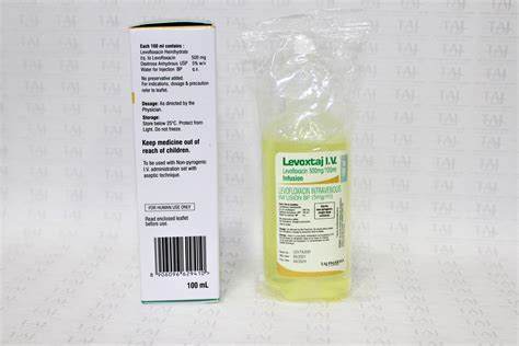 Levofloxacin Intravenous Infusion 500mg Sellers Taj Generics