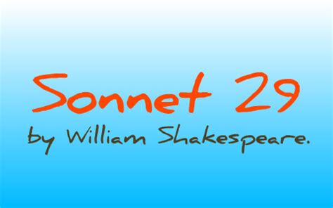 Sonnet 29 Analysis by Christina Stewart on Prezi