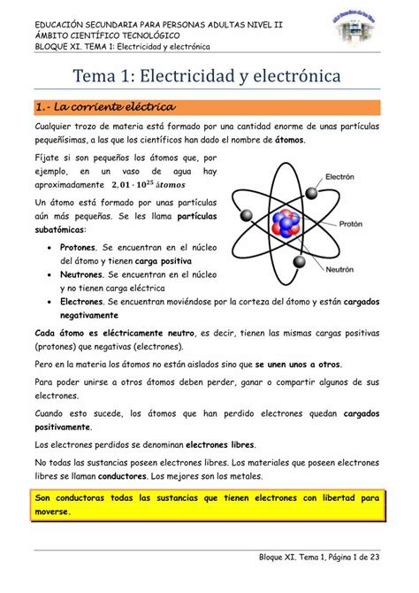 Pdf Tema Electricidad Y Electr Nica Pdf Filebloque Xi Tema