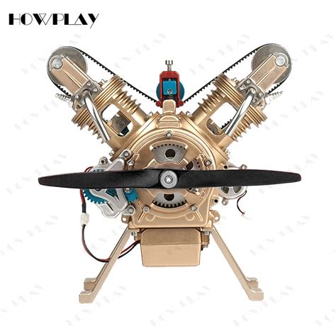 Teching Diy Cylinder Electric Mechanical Aircraft Radial Engine Model