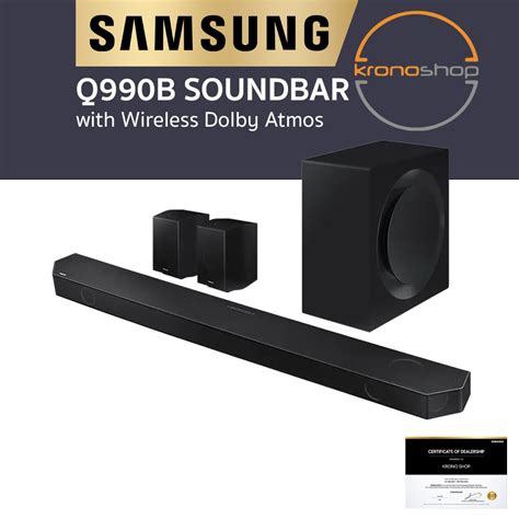 [2022 New] Samsung Q990b 11 1 4ch Soundbar With Wireless Dolby Atmos Hw Q990b Hwq990b Hwq 990b