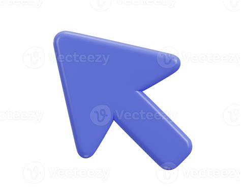 3d Mouse Cursor Icon Illustration 34132650 Png