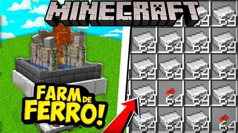 COMO FAZER UMA FARM DE FERRO SIMPLES E EFICIENTE 100 AUTOMÁTICA