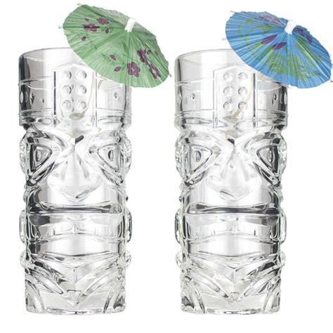 The Original Premium 15oz Tiki Glass ~ Set Of 2 ~ Tiki Glasses Glass Perfect Glass