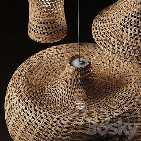 Rattan Pendant Light 07 Pendant Light 3d Models