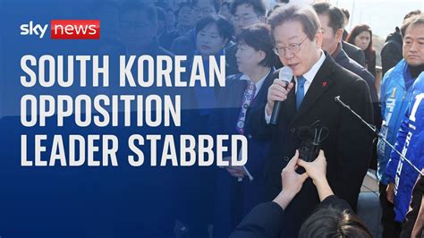 Lee Jae Myung South Korean Opposition Leader Stabbed In The Neck The