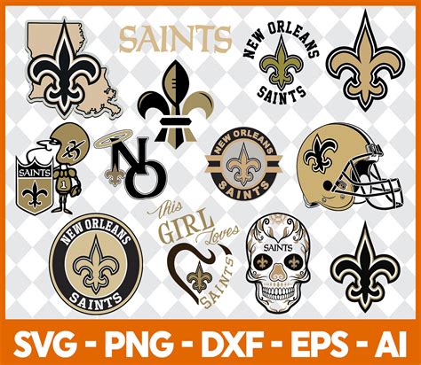 New Orleans Saints Nfl Svg National Football League Digital Download