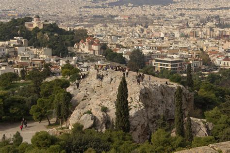 Mars Hill below the Parthenon...where St. Paul preached his sermon in ...