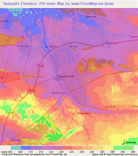 Elevation of Radyvyliv,Ukraine Elevation Map, Topography, Contour