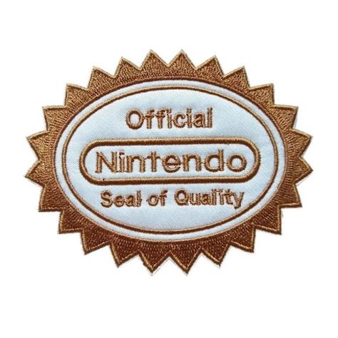 Nintendo Retro Seal Of Quality Iron On Patch Etsy UK