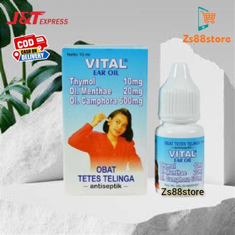 Jual Vital Ear Oil Obat Tetes Telinga Ml Shopee Indonesia