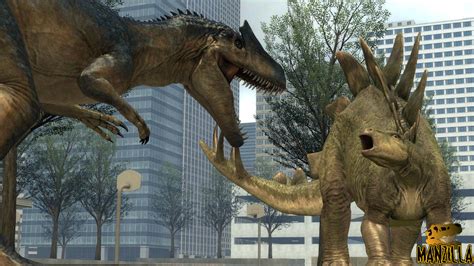 Allosaurus vs Stegosaurus by ManZilla80 on DeviantArt