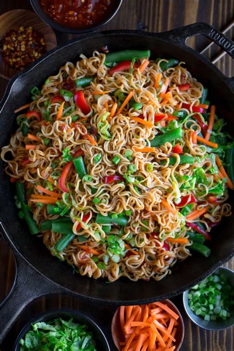 Vegetable Stir Fry Noodles Vegan Vegetarian Peas And Crayons