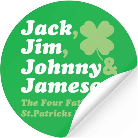 Saint Patricks Day Jack Jim Johnny Jameson Fathers