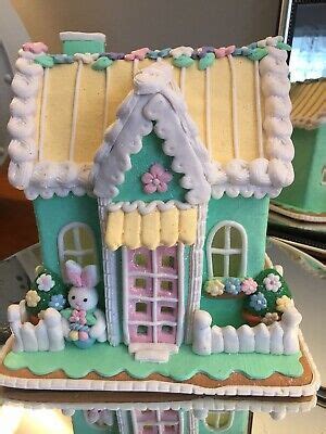 Illuminated Green Spring Easter House By Valerie Parr Hill Ebay