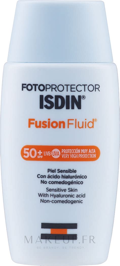 Fluide solaire à l acide hyaluronique pour visage SPF50 Isdin