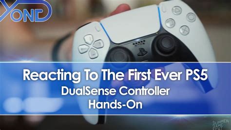 Reacting To The First Ever Ps5 Dualsense Controller Hands On Youtube