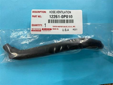 Genuine Toyota And Lexus 2003 2016 Air Intake Ventilation Hose 12261 0p010 Ebay