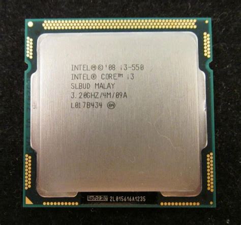 Intel I3 550 3 2 GHz 4MB Cache 2 Jezgre 4 Threada Socket 1156