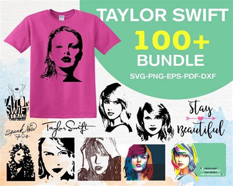 100 Taylor Swift Svg Bundle Svg Files Svg For Cricut Svg Etsy Canada