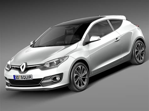 Renault Megane 3 Puertas 2014 Modelo 3D 129 Obj Max Lwo Fbx C4d