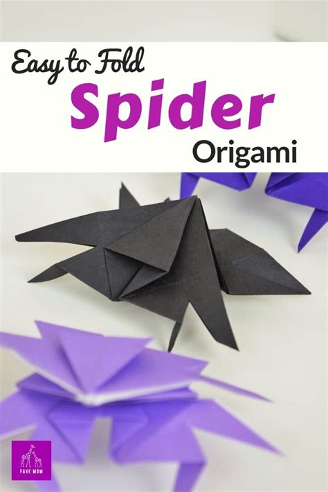 Easy Origami Spider Tutorial Origami Easy