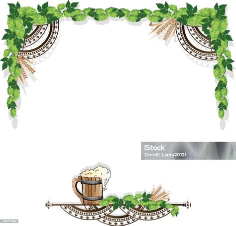 Beer Frame With Vintage Elements Stock Illustration Download Image