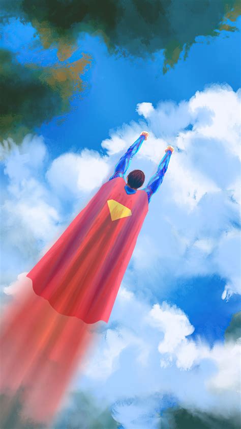 Superman Fly Wallpaper