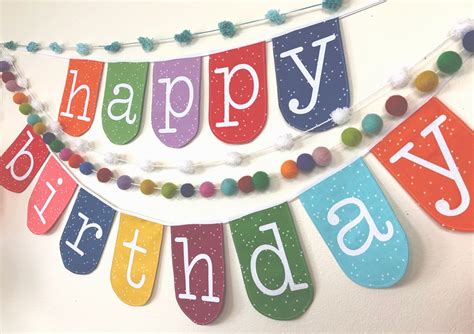 Happy Birthday Banner Using Cricut