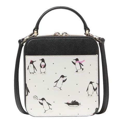 Multicolour Daisy Festive Penguins Printed Vanity Crossbody Bag