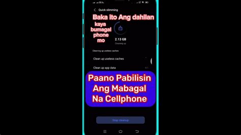 Paano Pabilisin Ang Mabagal Na Cellphone YouTube