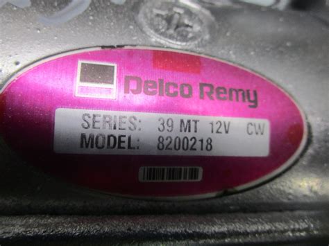 Used Delco Remy 39mt Starter For Sale 16427