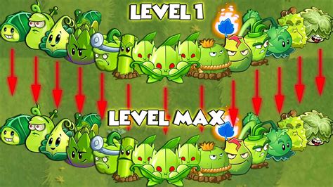 Pvz All Green Plants Level Vs Max Level Who Will Win Plants Vs