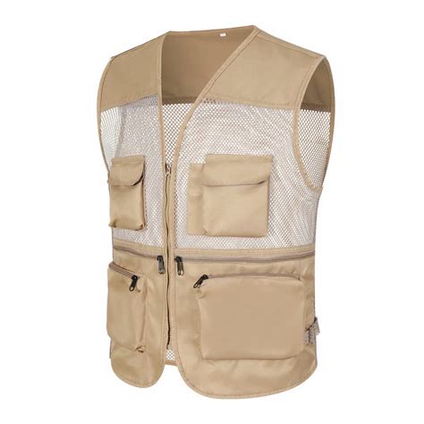 Yubnlvae Mens Summer Outdoor Work Safari Fishing Travel Photo Vest With