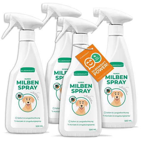 SILBERKRAFT Milbenspray Hunde 4x500 Ml Shop Apotheke