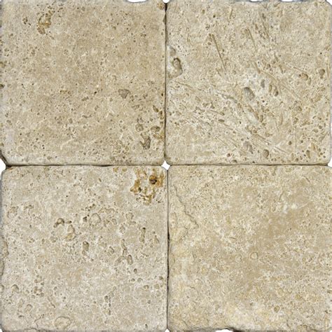 Msi Tuscany Walnut X Travertine Mosaic Tile In Tumbled Brown