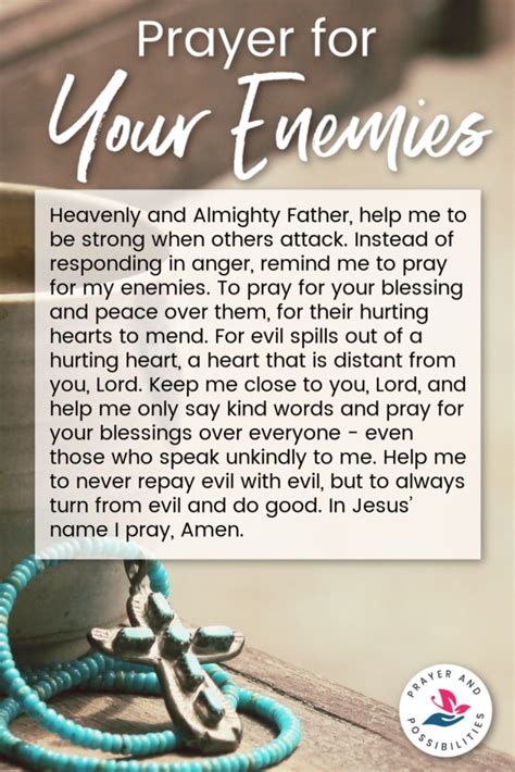 Prayer for Your Enemies - Prayer & Possibilities