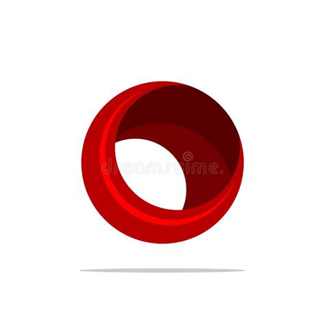 Circle Red Ring Logo Template Illustration Design. Vector EPS 10 Stock ...