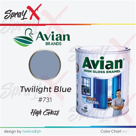 Jual Avian Cat Minyak Twilight Blue 731 Biru Besi 731 09 Liter